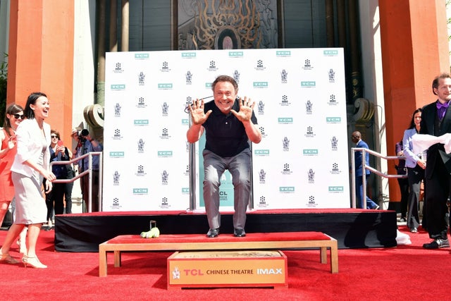 Billy Crystal at his Hand and Footprint Ceremony in hollywood