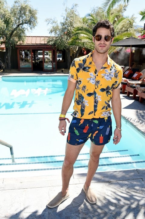 Darren Criss at H&M Coachella party