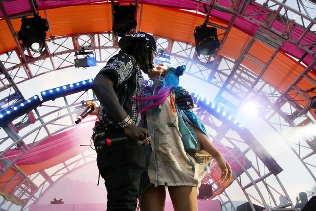 Offset and Cardi B perform during #REVOLVEfestival Day 2
