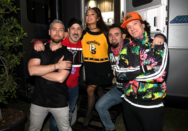 Ariana Grande and *NSYNC at coachella 2019