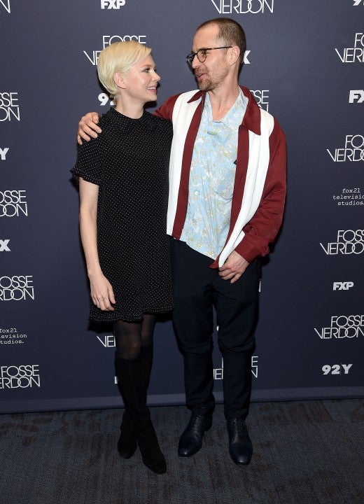 Michelle Williams and Sam Rockwell at fosse/verdon screening in nyc