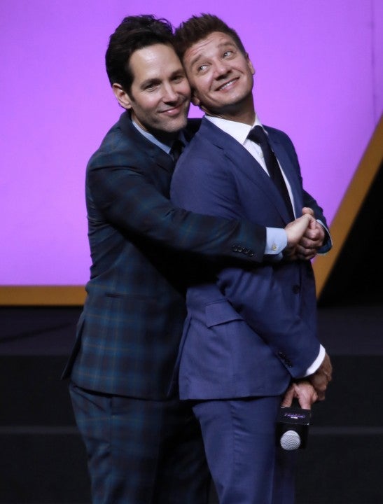 Paul Rudd and Jeremy Renner at Shanghai premiere of endgame