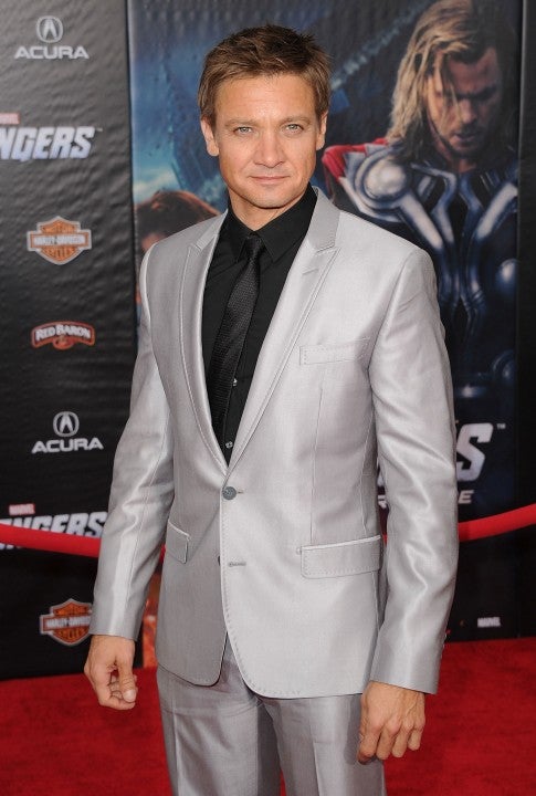 Jeremy Renner at avengers premiere in 2012