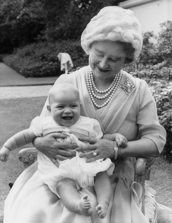 Prince Andrew at six months old