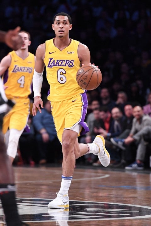 Jordan Clarkson in Nets vs Lakers game in February 2018