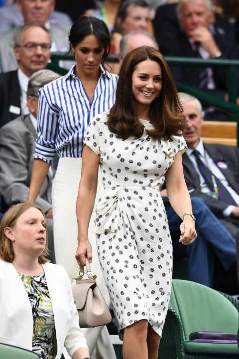 Kate Middleton in printed dress at wimbledon