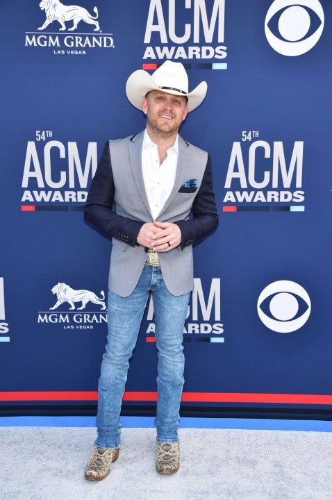 Justin Moore at the the 54th Academy Of Country Music Awards in Las Vegas on April 7