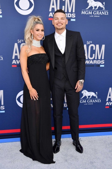 Kane Brown and Katelyn Jae at the the 54th Academy Of Country Music Awards in Las Vegas on April 7