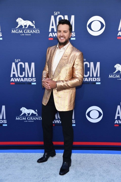 Luke Bryan at the the 54th Academy Of Country Music Awards in Las Vegas on April 7