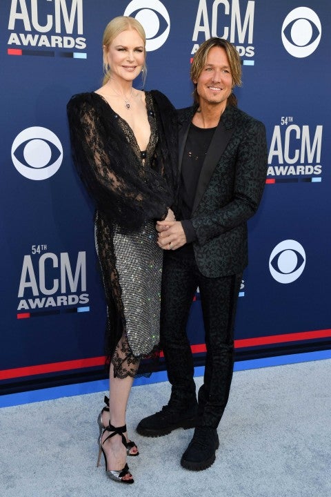 Nicole Kidman and Keith Urban at the the 54th Academy Of Country Music Awards in Las Vegas on April 7