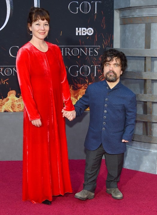 Peter Dinklage and Erica Schmidt at the 'Game Of Thrones' Season 8 Premiere 
