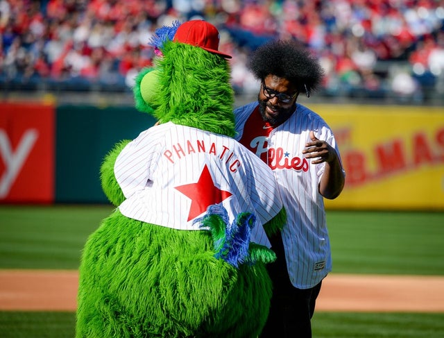 Questlove at phillies game