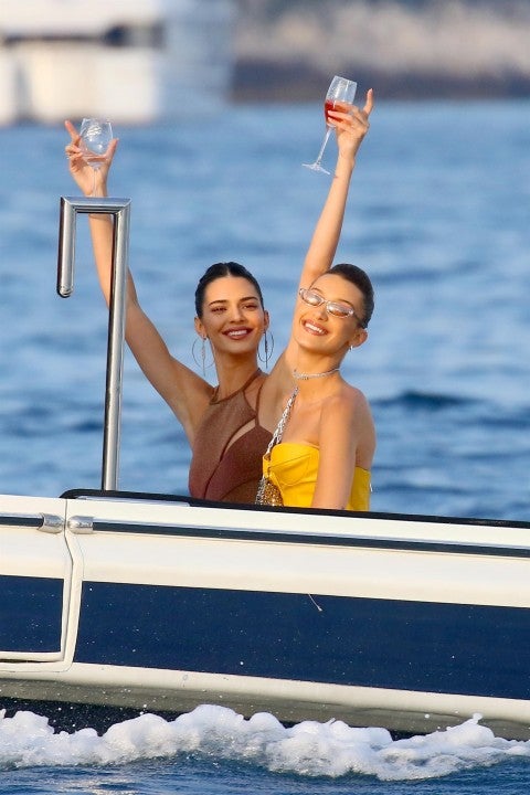 Kendall Jenner and Bella Hadid on yacht in monaco