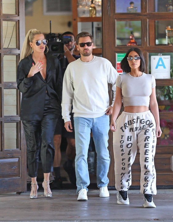 Khloe Kardashian, Scott Disick and Kim Kardashian West lunch together at Plata Taqueria & Cantina