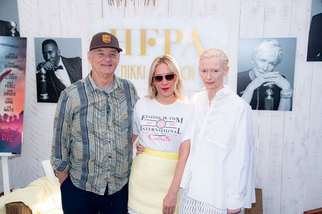 Bill Murray, Chloe Sevigny and Tilda Swinton at NIkki Beach at Cannes