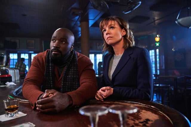 Evil on CBS: Mike Colter as David Acosta and  Katja Herbers as Kristen Bouchard     