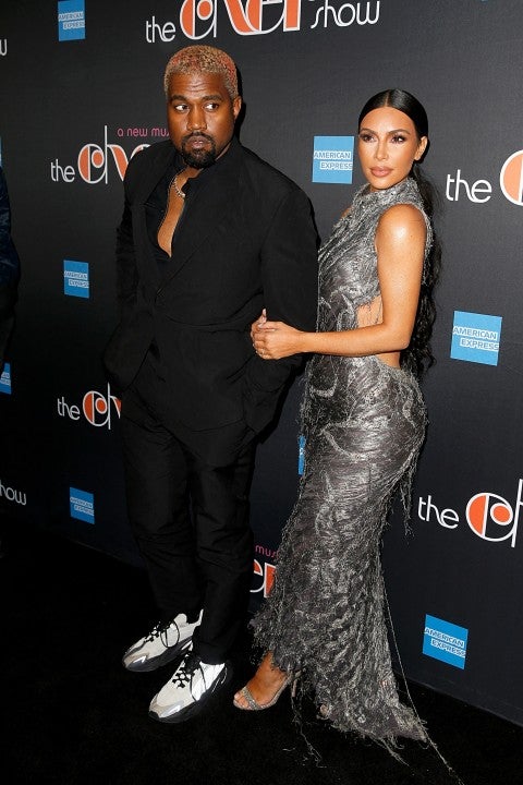 Kanye West and Kim Kardashian at the cher show in december 2018