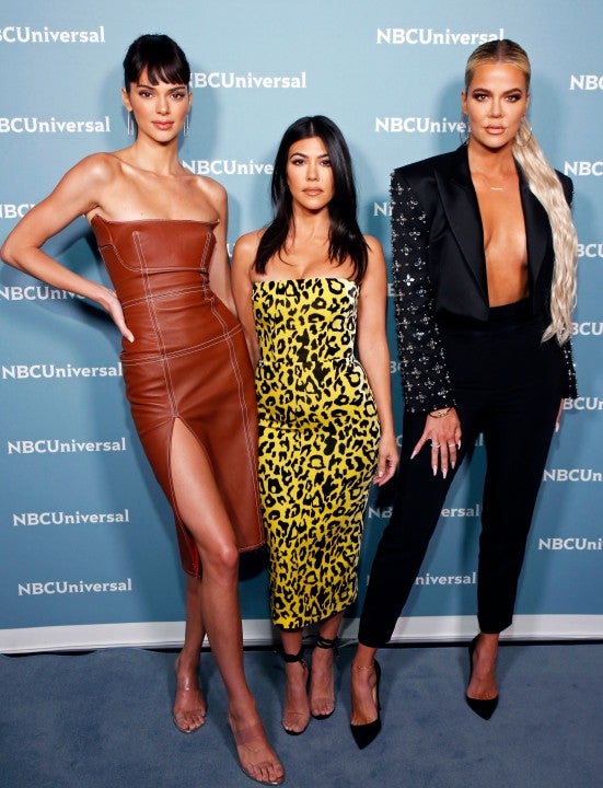 Kendall Jenner, Kourtney Kardashian and Khloe Kardashian at NBC Upfront