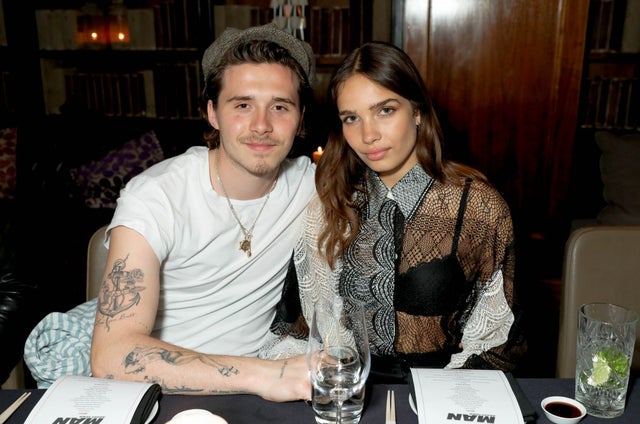 Brooklyn Beckham and Hana Cross at the Man About Town magazine issue launch in London