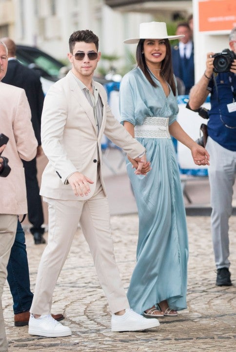 Nick Jonas and Priyanka Chopra Jonas at Cannes on May 17