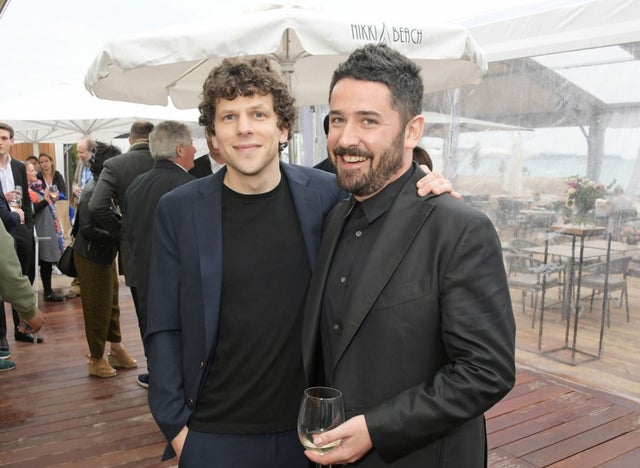 Jesse Eisenberg and Lorcan Finnegan in Cannes