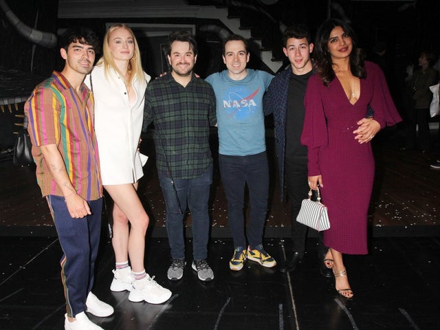 Joe Jonas, Nick Jonas, Sophie Turner and Priyanka Chopra visit Beetlejuice on Broadway