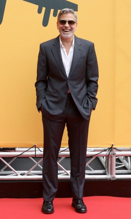George Clooney at catch-22 photocall in italy