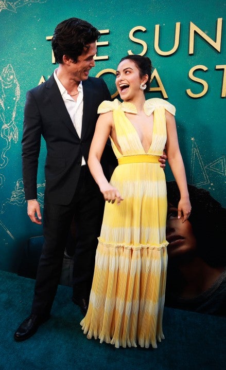 Charles Melton and Camila Mendes at the sun is also a star premiere