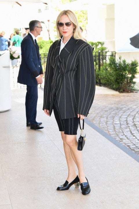 chloe sevigny in suit in cannes on may 14