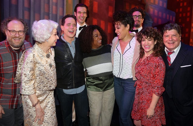 Oprah visits cast of Tootsie on Broadway
