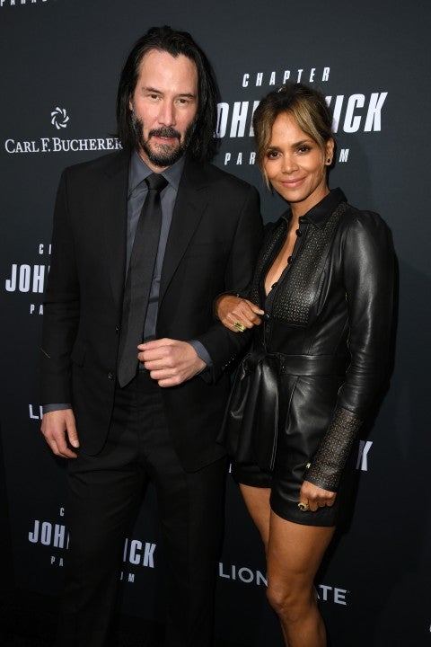 Keanu Reeves and Halle Berry at John Wick: Chapter 3 - Parabellum screening