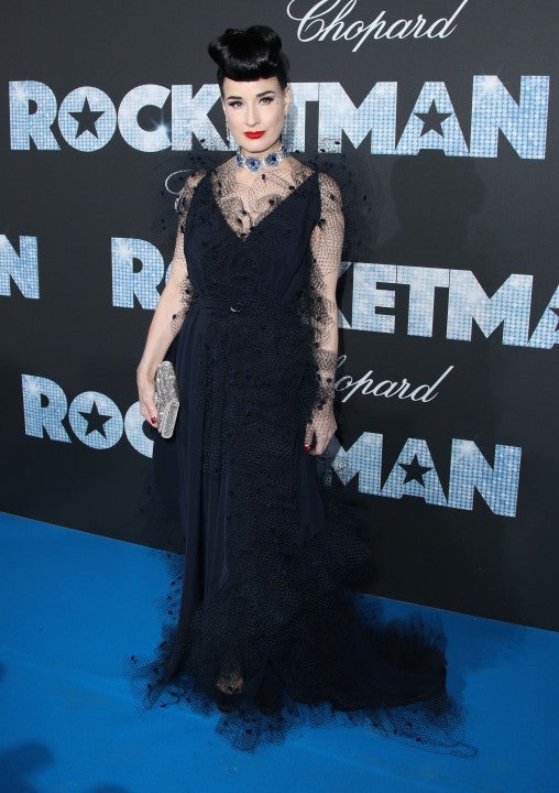 Dita Von Teese at Rocketman gala in Cannes
