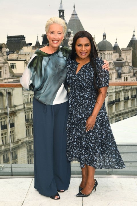 Emma Thompson and Mindy Kaling in London