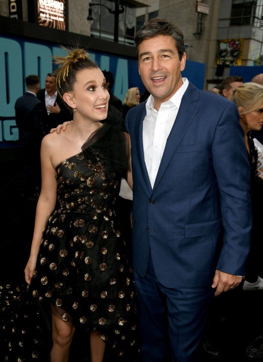 Millie Bobby Brown and Kyle Chandler at Godzilla: King Of The Monsters premiere