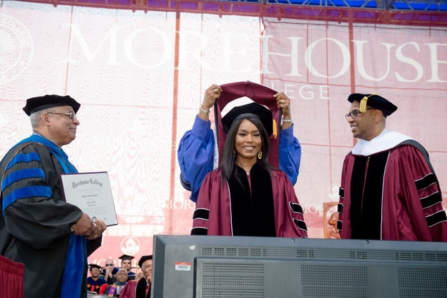 Angela Bassett receives Honorary Degree during the Morehouse College 135th Commencement at Morehouse College 