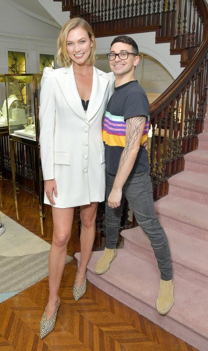 Karlie Kloss and Christian Siriano at curated nyc one-year anniversary