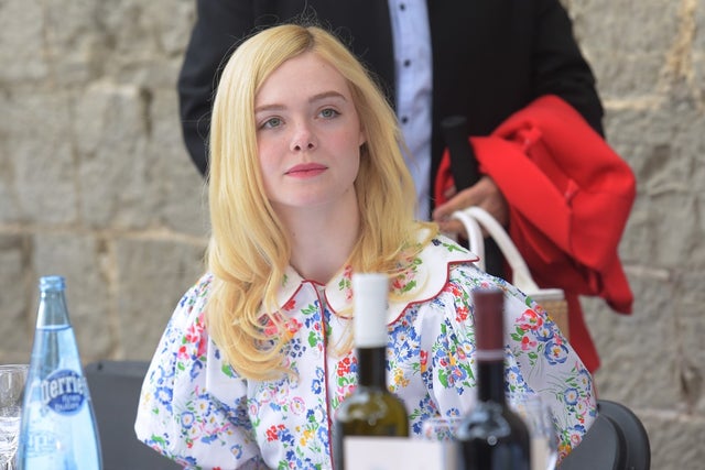 Elle Fanning at Mayors Lunch in Cannes