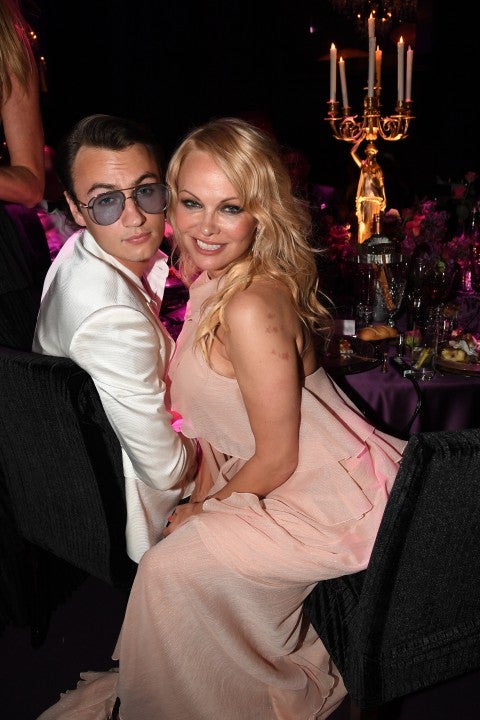 Brandon Lee and Pamela Anderson at the amfAR Cannes Gala 2019