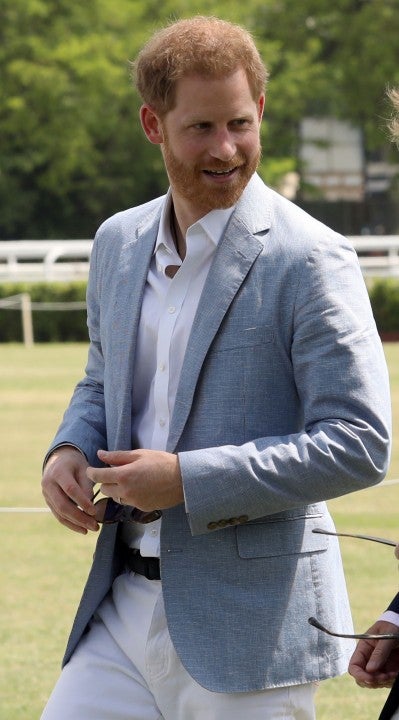 Prince Harry at polo match in italy
