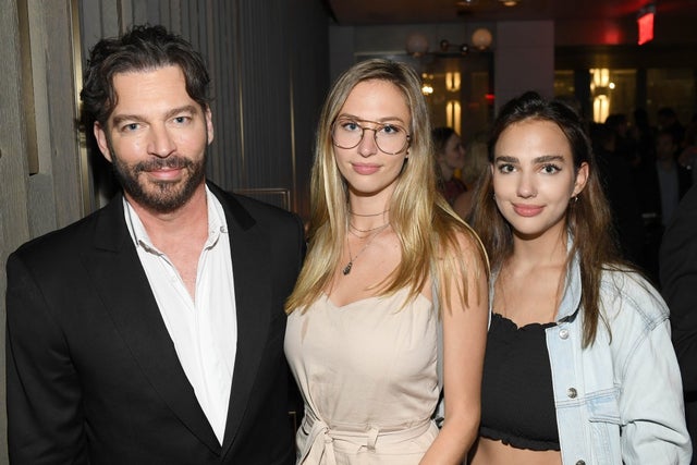 Harry Connick Jr with daughters at Pavarotti afterparty 