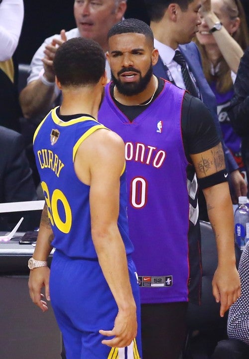 Drake at NBA playoffs on may 30