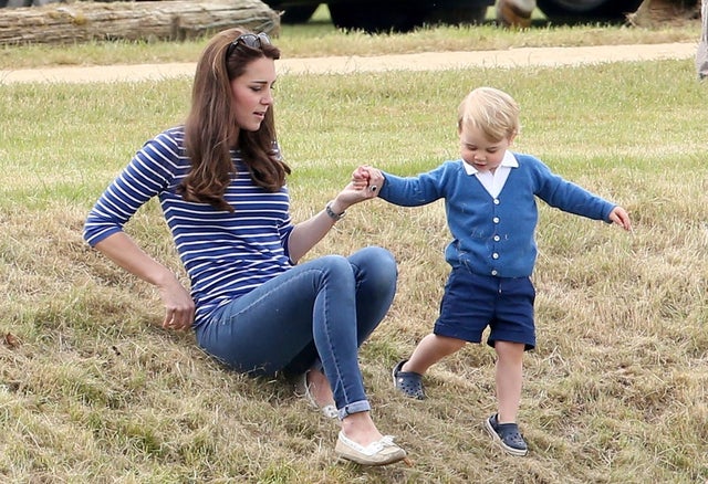 Kate Middleton and Prince George in June 2015