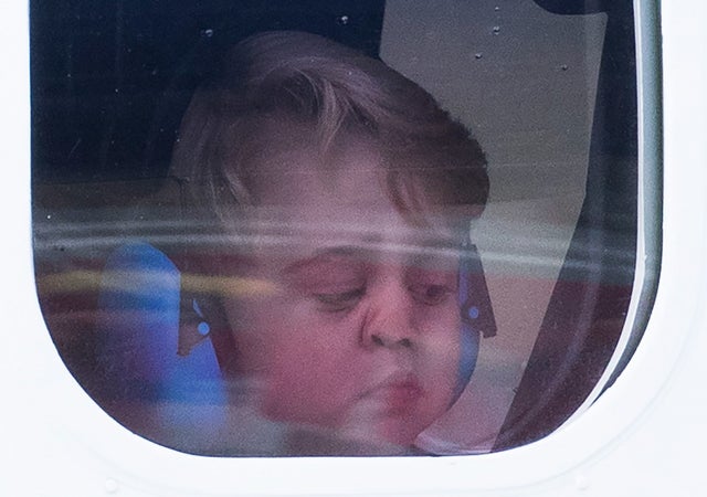 Prince George on sea plane in October 2016