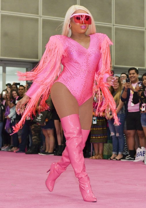 Mercedes Iman Diamond walks the pink carpet at RuPaul's DragCon LA 2019
