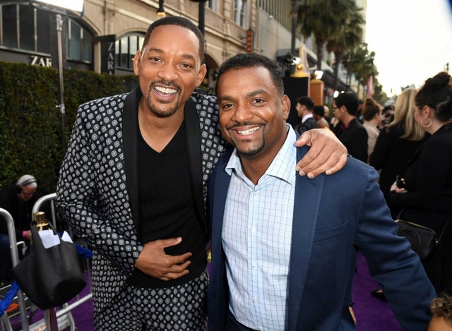 Will Smith and Alfonso Ribeiro at the Hollywood premiere of 'Aladdin' on May 21