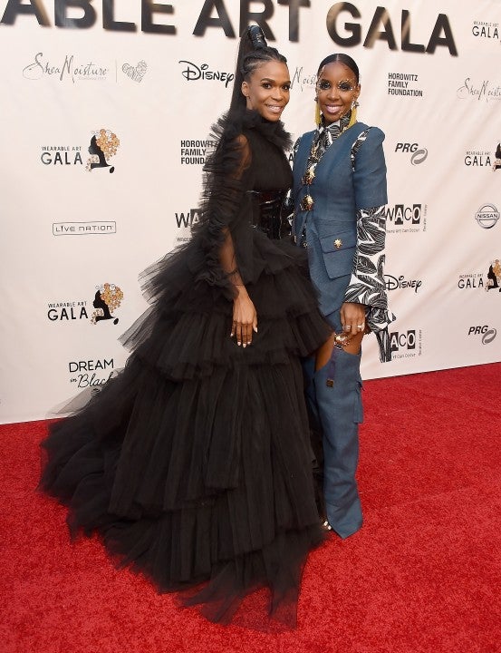 Michelle Williams and Kelly Rowland at the WACO Theater Center's 3rd Annual Wearable Art Gala 