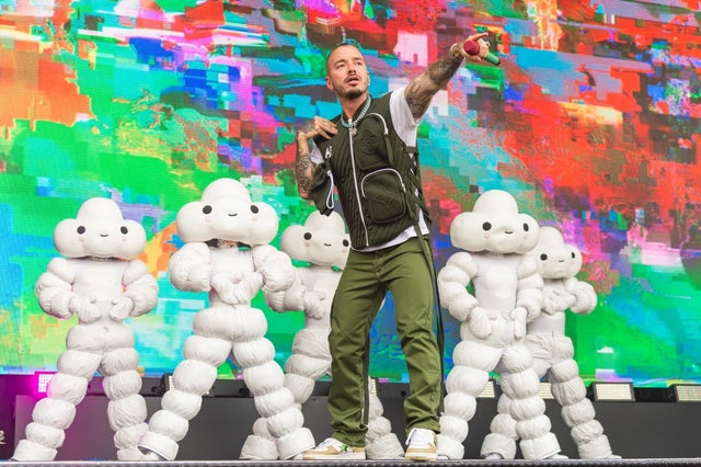 J Balvin performs on Day 3 at The Ends festival