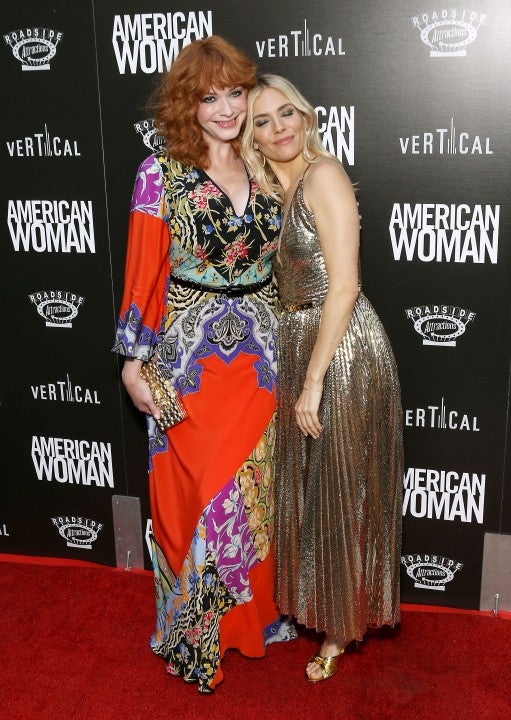 Christina Hendricks and Sienna Miller at the premiere of Roadside Attraction's "American Woman" 