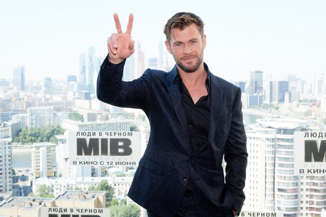 Chris Hemsworth in Russia on june 6