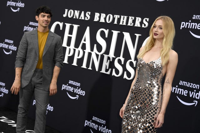 Joe Jonas and Sophie Turner at Chasing Happiness premiere